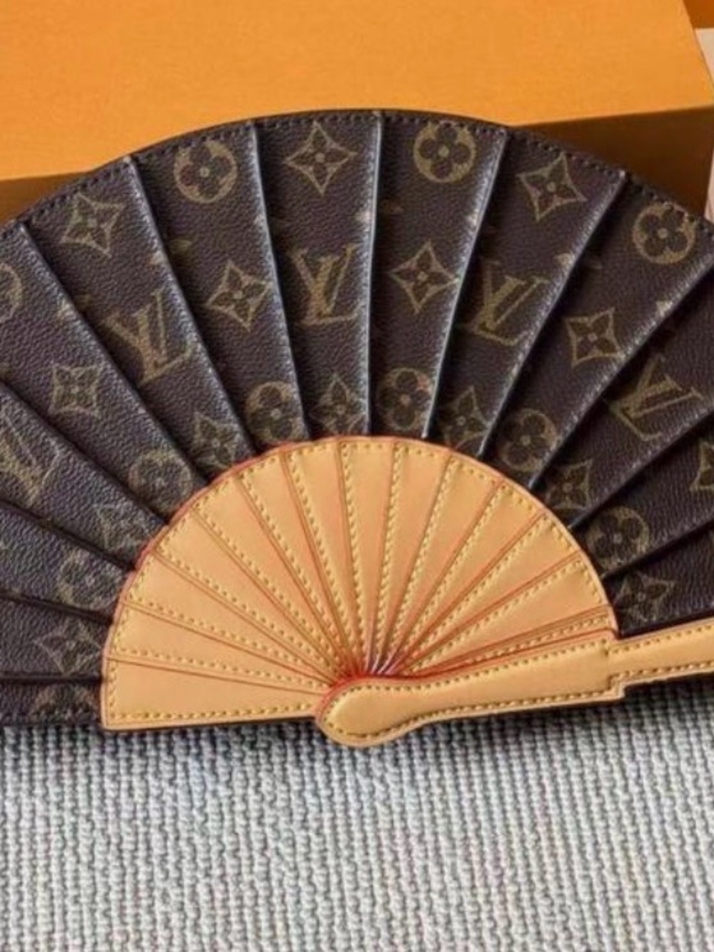 LV Monogram Fan Clutch